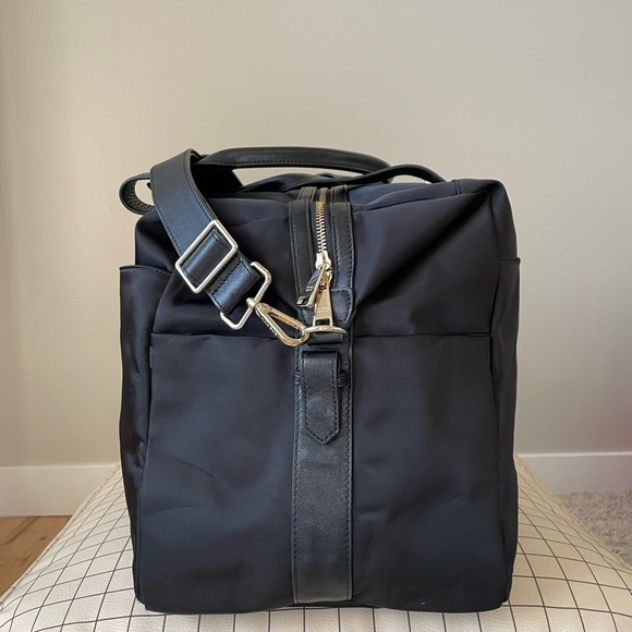 VGUC Mina Baie London weekender in black nylon w/ gold hardware - Picture 3 of 16